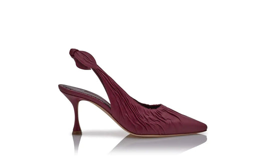 PELAGALO RED NAPPA LEATHER PUMPS