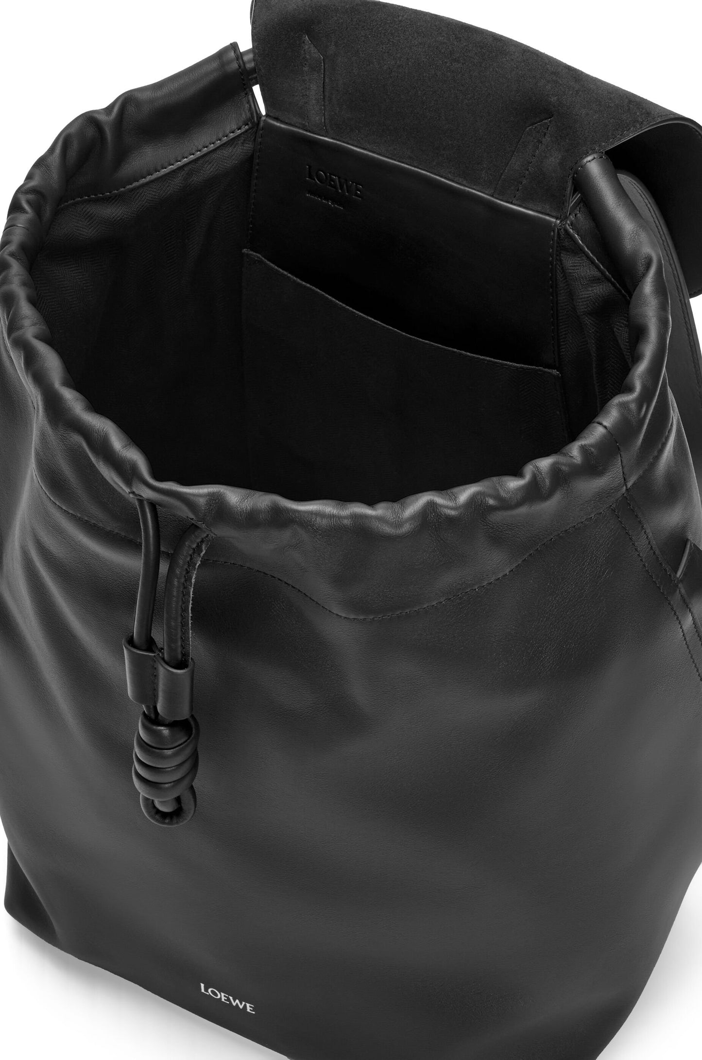 FLAMENCO BACKPACK IN SHINY SUPPLE CALFSKIN