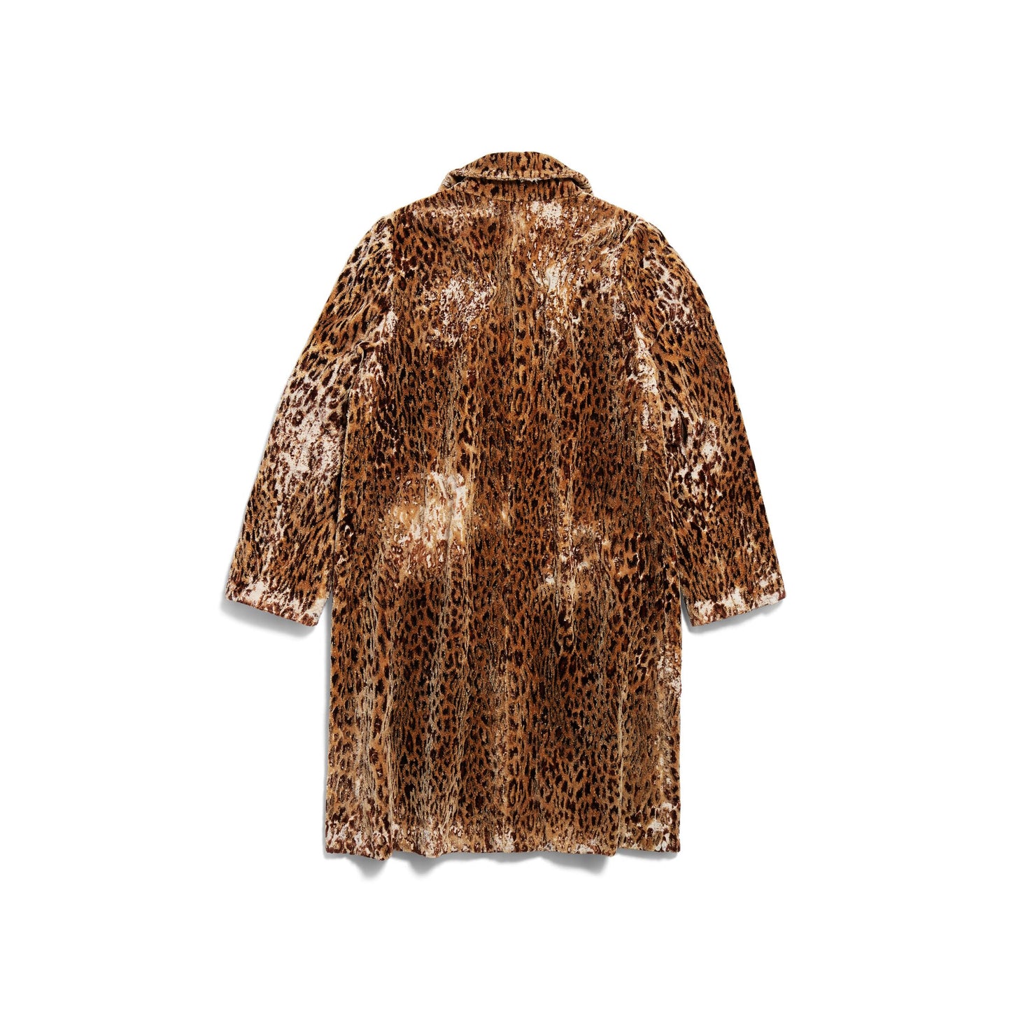 LEOPARD SHRUNK COAT IN BROWN